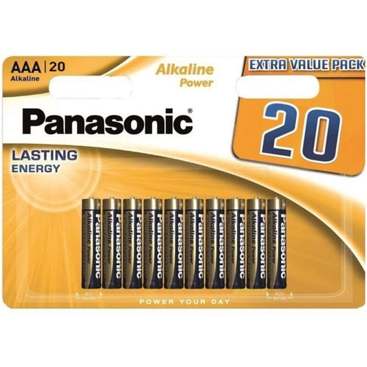 PANASONIC - BRONZE ALKALINE AAA BATTERIE LR03 BLISTER*20