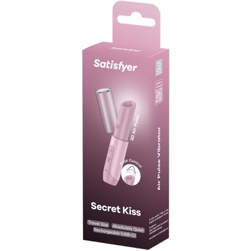 SATISFYER - SECRET KISS WAVE KLITORISSTIMULATOR ROSA