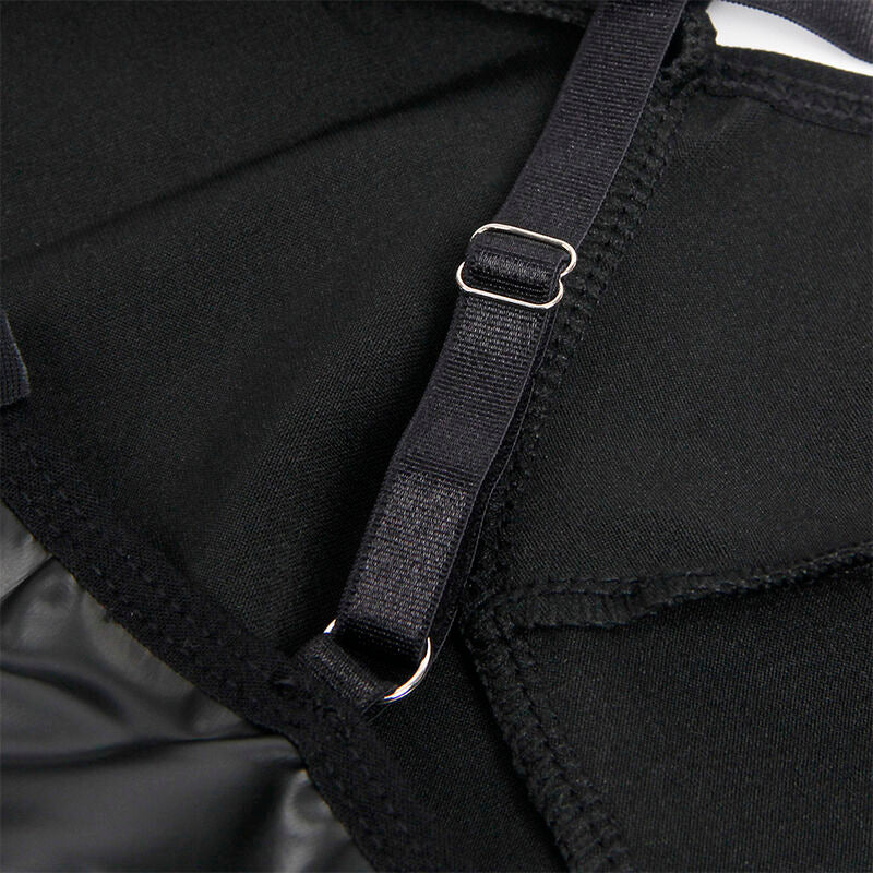 SUBBLIME - 955380 DRESS WITH BLACK LEATHER STRAPS L/XL