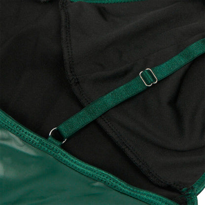 SUBBLIME - 955441 DRESS WITH GREEN LEATHER STRAPS L/XL