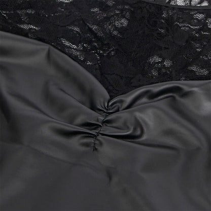 SUBBLIME - 955601 LONG SLEEVED DRESS WITH BLACK LACE L/XL