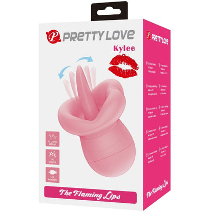 PRETTY LOVE - KYLEE ZUNGEN-KLITORISSTIMULATOR 10 VIBRATIONEN NUDE PINK