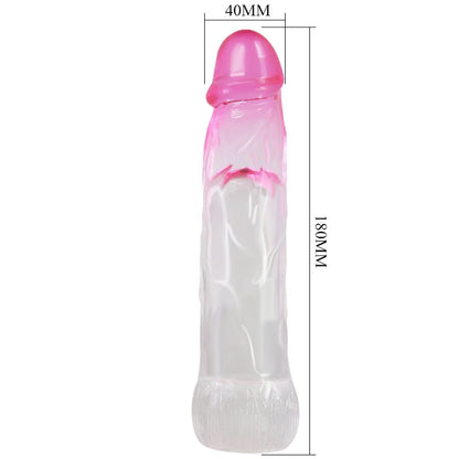 PRETTY LOVE - NERON REALISTISCHE 6 CM VERGRÖSSERUNGSHÜLLE FÜR PENIS ROSA