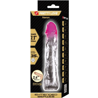 PRETTY LOVE - NERON REALISTISCHE 6 CM VERGRÖSSERUNGSHÜLLE FÜR PENIS ROSA