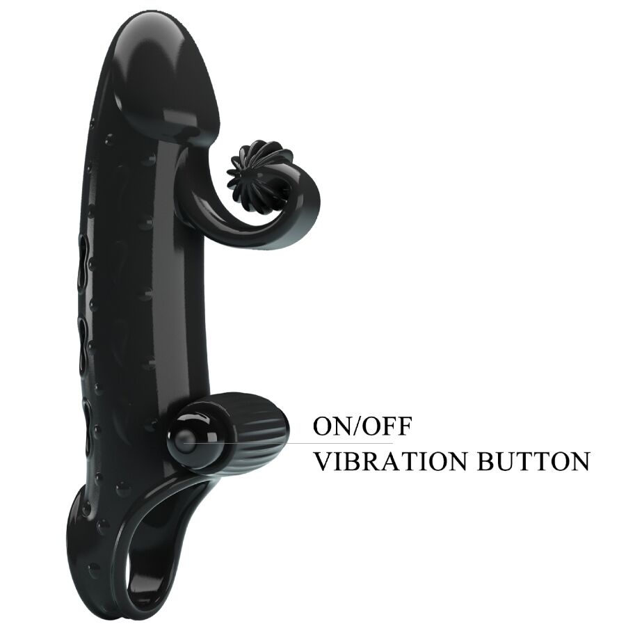 ROMANCE - VIBRATING PENIS SLEEVE BLACK