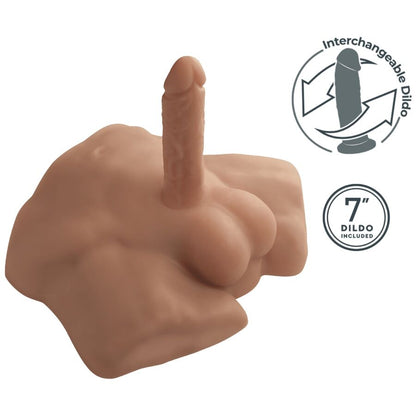 SILEXD - APOLLO S REALISTISCHER HALBTORSO FÜR MÄNNER KARAMELL