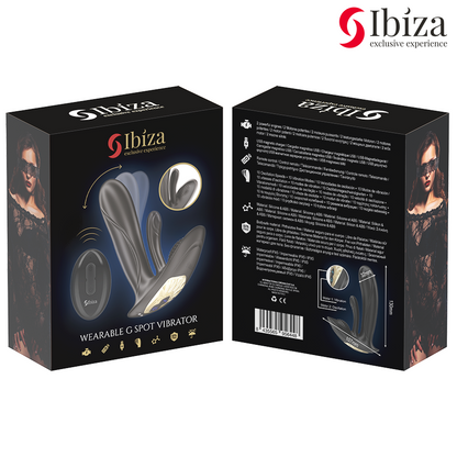 IBIZA – TRAGBARER VIBRATOR MIT G-PUNKT- UND KLITORISSTIMULATION MIT FERNBEDIENUNG