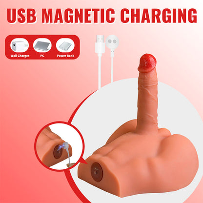 XISE - PEEL DILDO ASS REALISTISCHER DILDO-MASTURBATOR VORDERE POSITION MIT STOSS 17,5 CM