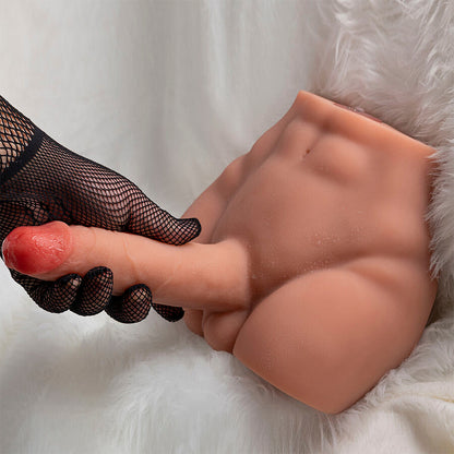 XISE - PEEL DILDO ASS REALISTISCHER DILDO-MASTURBATOR VORDERE POSITION MIT STOSS 17,5 CM