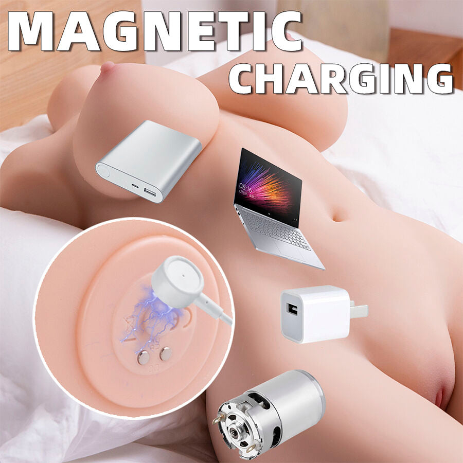 XISE - ORGANISIERTER WEIBLICHER REALISTISCHER TORSO MIT STOSSENDER 71 CM