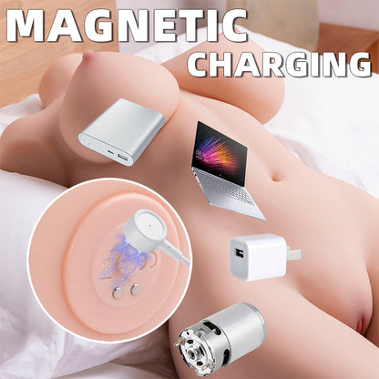 XISE - ORGANISIERTER WEIBLICHER REALISTISCHER TORSO MIT STOSSENDER 71 CM