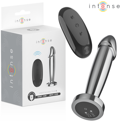 INTENSE - ANAL PLUG 10 VIBRATIONEN METALLDILDO MIT FERNBEDIENUNG S