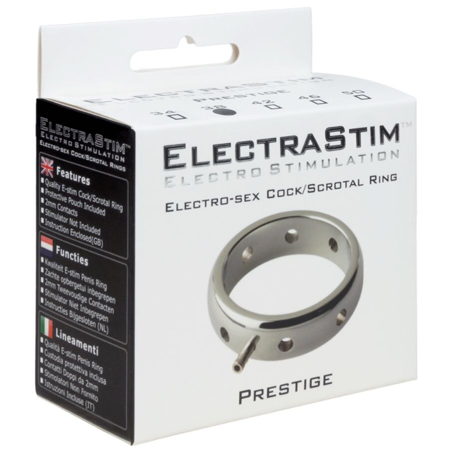 ELECTRASTIM - PRESTIGE ELEKTROMAGNETISCHER PENISRING AUS METALL 46 MM