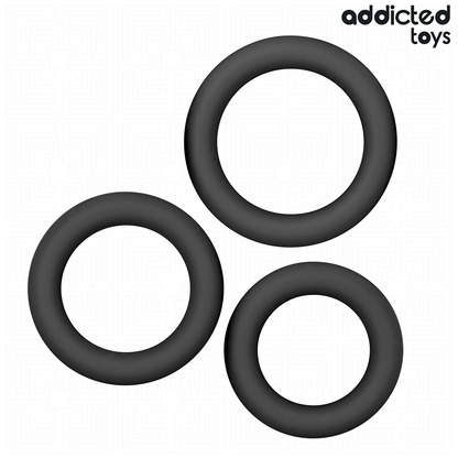 ADDICTED TOYS - SET OF SILICONE RINGS MODEL 1