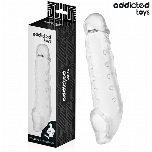 ADDICTED TOYS - TRANSPARENTE PENISHÜLLE GRÖSSE M 27 CM