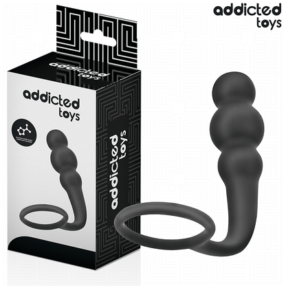 ADDICTED TOYS - ANAL PLUG WITH RING SILICONE MODEL 1