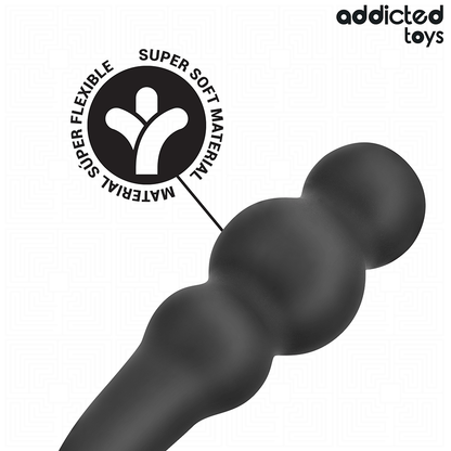 ADDICTED TOYS - ANAL PLUG WITH RING SILICONE MODEL 1