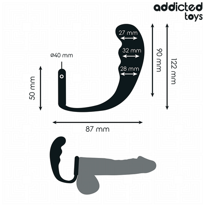 ADDICTED TOYS - ANALPLUG MIT RING SILIKON MODELL 4