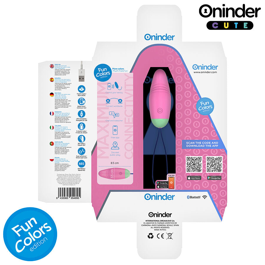 ONINDER CUTE - LOVE PLEASURE VIBRO-ROTATING EGG 360 SILICONE - FREE WORLDWIDE APP