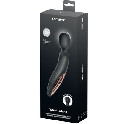 SATISFYER - WAND ERLAND VIBRIERENDES MASSAGER SCHWARZ