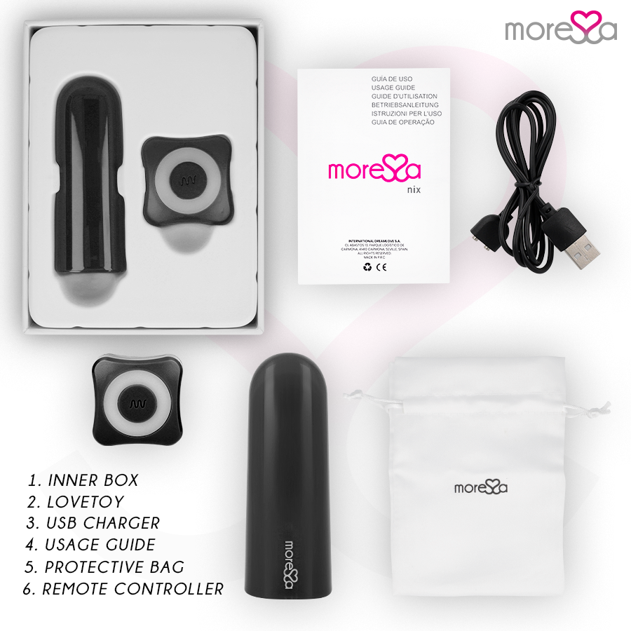 MORESSA - NIX VIBRATOR FERNBEDIENUNG SCHWARZ