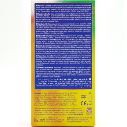 SKINS - PREMIUM-KONDOME MIT VERSCHIEDENEN AROMEN, 16ER-PACK