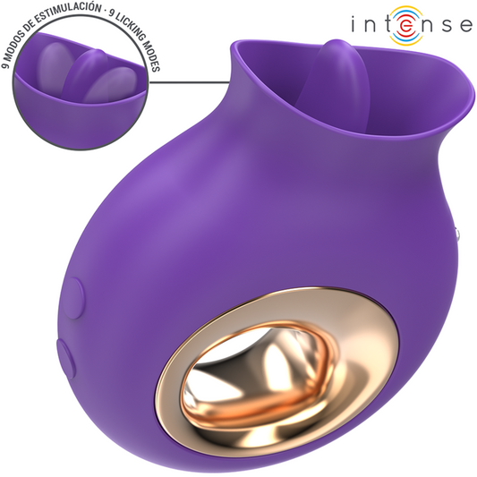 INTENSE - TULI KLITORISSTIMULATOR 9 VIBRATIONEN &amp; 9 OSZILLATIONEN LILA
