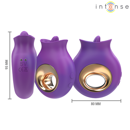 INTENSE - TULI KLITORISSTIMULATOR 9 VIBRATIONEN &amp; 9 OSZILLATIONEN LILA
