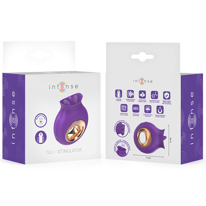 INTENSE - TULI KLITORISSTIMULATOR 9 VIBRATIONEN &amp; 9 OSZILLATIONEN LILA