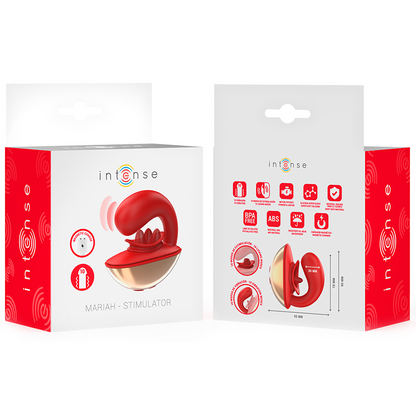 INTENSE - MARIAH VIBRATOR &amp; STIMULATOR IN U-FORM 10 VIBRATIONEN ROT