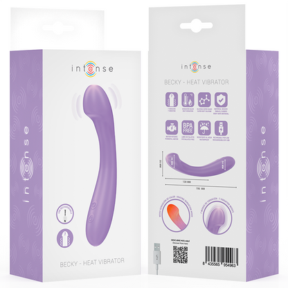INTENSE - BECKY VIBRATOR 19 CM HEIZBAR 7 VIBRATIONEN LILA