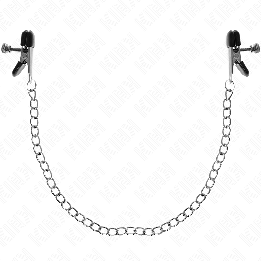 KINK - FLAT CHAIN NIPPLE CLAMPS SILVER 34 CM