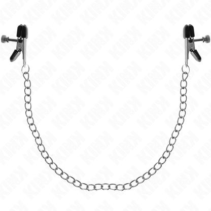 KINK - FLAT CHAIN NIPPLE CLAMPS SILVER 34 CM