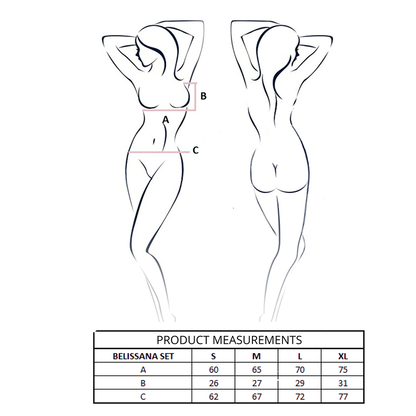 PASSION - BELISSANA BH + STRING SET WEISS S/M