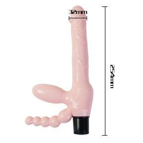 BAILE - TPR SEILLOSES GESCHIRR MIT VIBRATION UND ANALSTIMULATION 25,4 CM