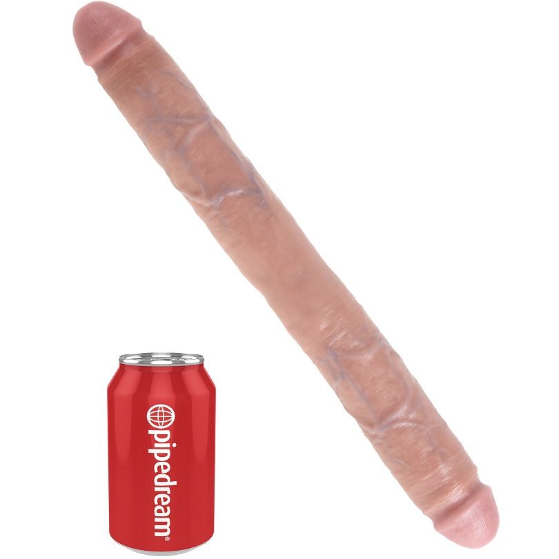 KING COCK - DICKER DOPPELDILDO FLESH 40,6 CM