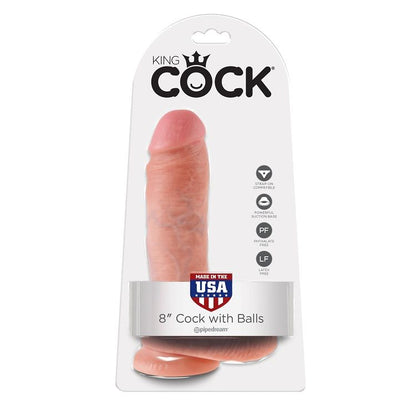 KING COCK - 8 DILDO FLESH MIT HOLDEN 20,3 CM