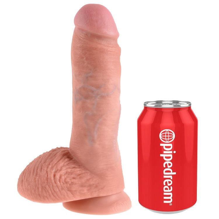 KING COCK - 8 DILDO FLESH MIT HOLDEN 20,3 CM