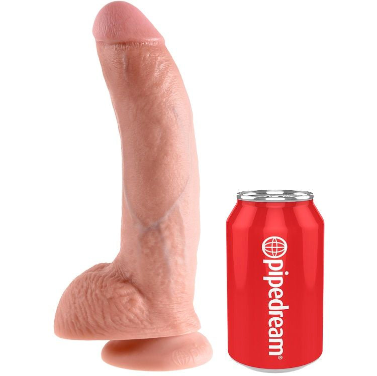 KING COCK - 9 DILDO FLESH MIT KUGELN 22,9 CM