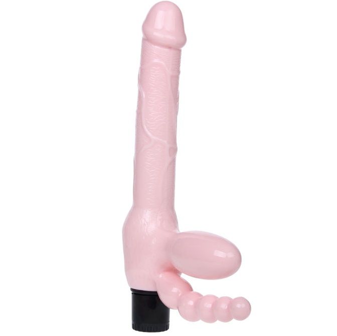 BAILE - TPR SEILLOSES GESCHIRR MIT VIBRATION UND ANALSTIMULATION 25,4 CM
