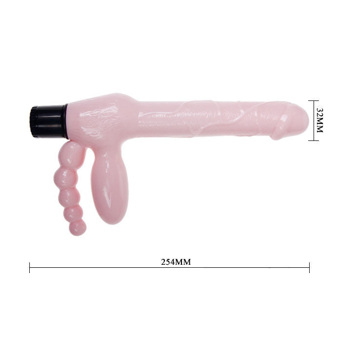 BAILE - TPR SEILLOSES GESCHIRR MIT VIBRATION UND ANALSTIMULATION 25,4 CM