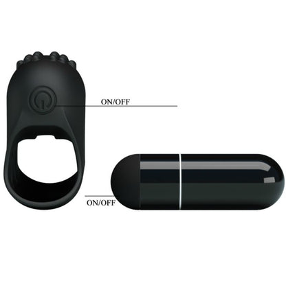 PRETTY LOVE - FLIRTATION STEWARD SCHWARZER VIBRATIONSFINGERHÜLLE