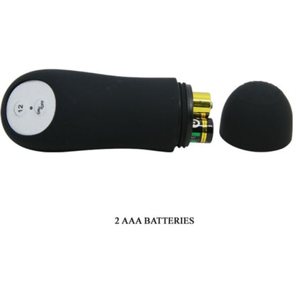 PRETTY LOVE - SILIKON-ANALPLUG-PENISFORM UND 12 VIBRATIONSMODI SCHWARZ