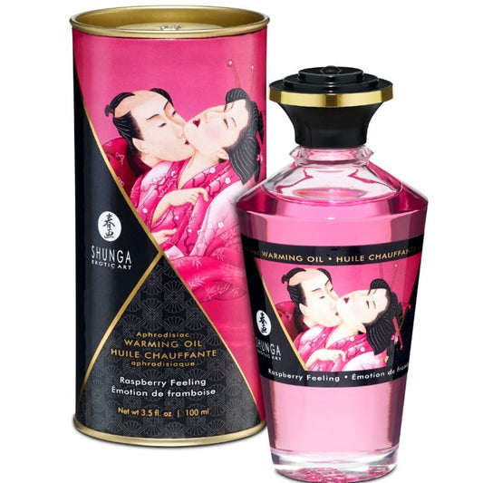 SHUNGA - WÄRMEEFFEKT-MASSAGEÖL INTENSIVES HIMBEERGESCHMACK 100 ML