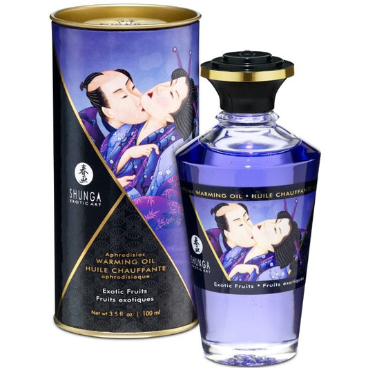 SHUNGA - WÄRMEEFFEKT-MASSAGEÖL MIT EXOTISCHEM FRUCHTGESCHMACK 100 ML