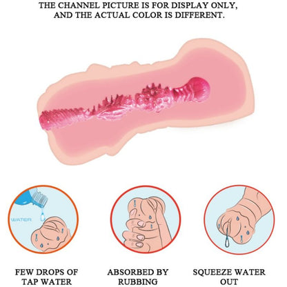 CRAZY BULL - WASSERHAUT-VAGINA-MASTURBADOR MIT VIBRIERENDEN KUGELN