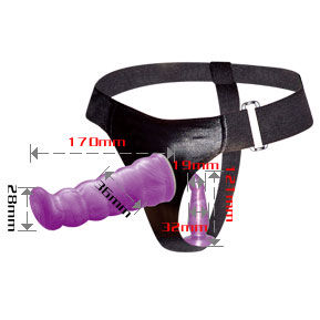 BAILE - LILA ANAL- UND VAGINALGESCHIRR FÜR FRAUEN GPOINT 17 CM