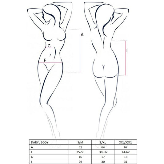 PASSION - DAMEN DARYL TEDDY SCHWARZ GRÖSSE S/M