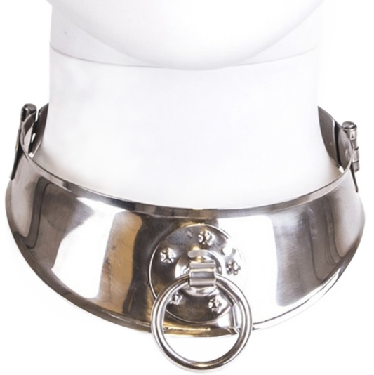 METALL HART - FESSELHALSBAND MIT RING