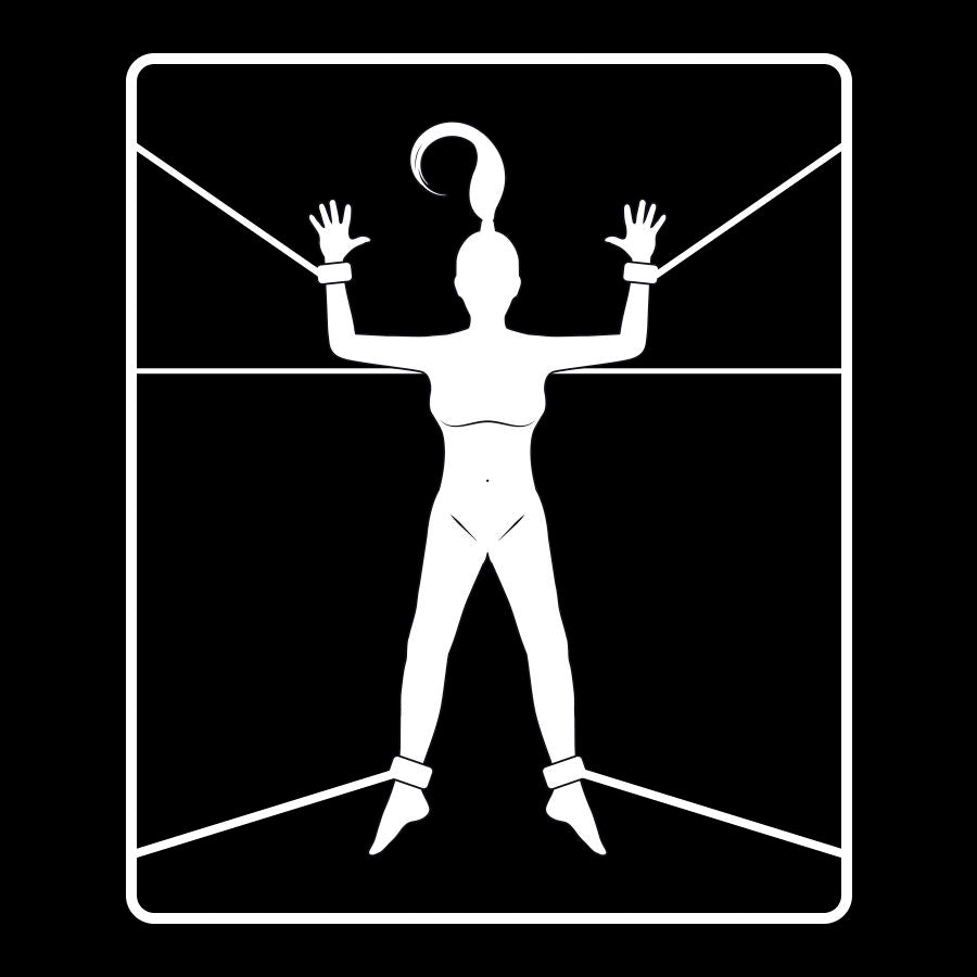 FETISCH DEVOT - SET AUS HANDSCHELLEN UND FESSELN MIT NOPRENFUTTER